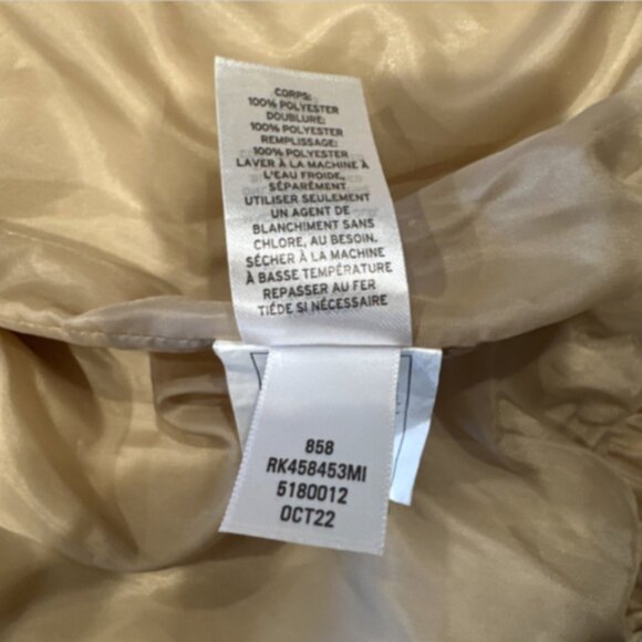 Nordstrom Abound Cropped Puffer Jacket in Tan Sand Dollar Women's Size XL Crop - Picture 8 of 9
